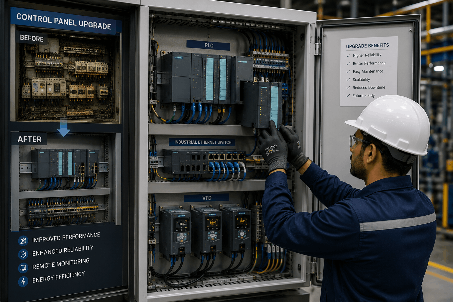 Control panel retrofit upgrade